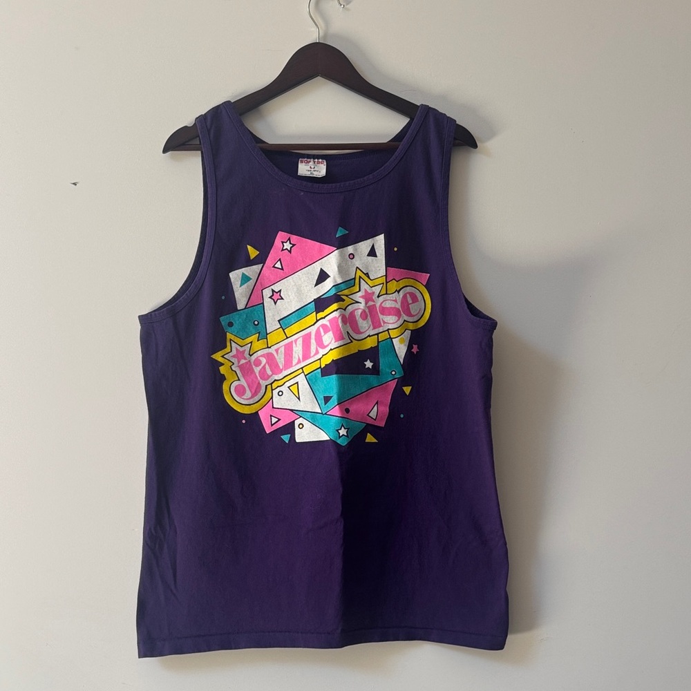 Adult Purple 'Jazzercise' Graphic Tank Top